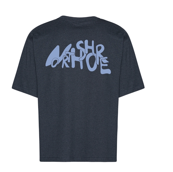 North Shore Surf - Box T-Shirt “SURF” - Heather Navy